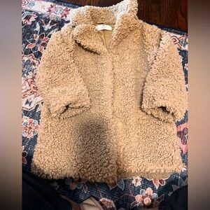 Girls Teddy Coat size 5/6 H&M